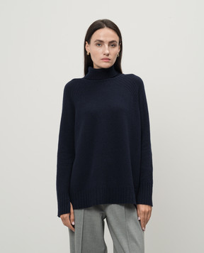 Twinset Синий свитер из шерсти и кашемира 242TP3717