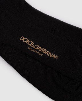 Dolce&Gabbana Чорні шкарпетки GX09KTJFMNB