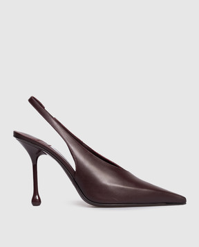 Jimmy Choo Бордові шкіряні слінгбеки Isa ISA95CLF