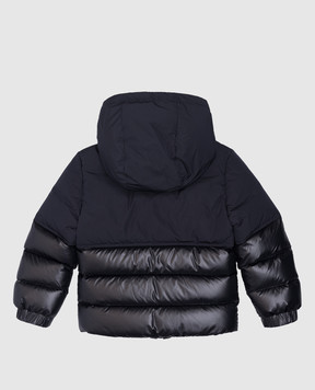 Moncler ENFANT Дитячий синій пуховик з логотипом J29541A00100595ZJ1214