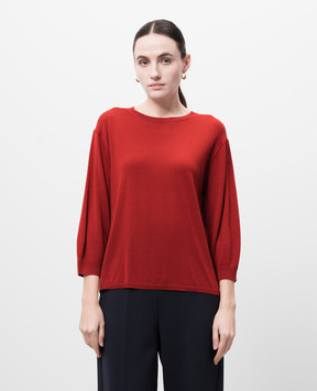 Max Mara Червоний джемпер AMICI з вовни AMICI