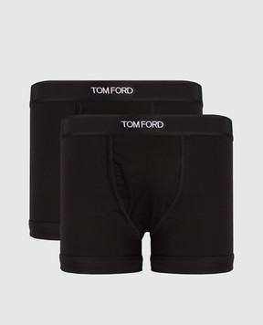 Tom Ford Набор черных трусов-боксеров с контрастным логотипом T4XC31040
