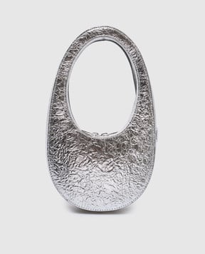 Coperni Серебряная кожаная сумка-хобо Foil COPBA01BISF6021