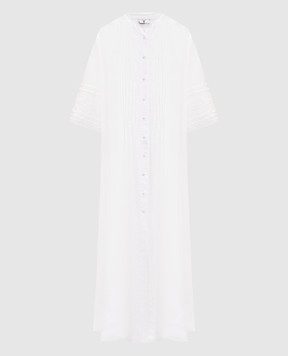 Twinset Біла сукня-сорочка з логотипом 251LM2WBB