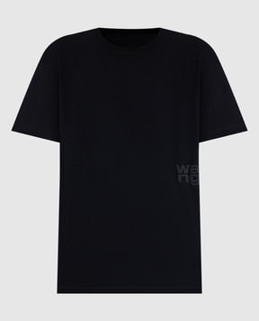 Alexander Wang Черная футболка с логотипом 4CC3241520