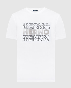 Herno Белая футболка с логотипом JG000195U52000