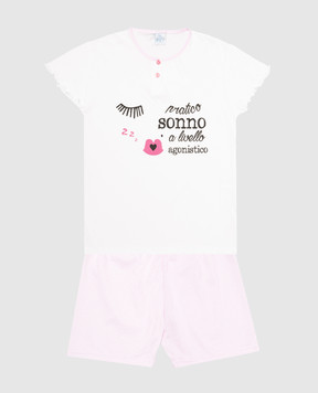 RiminiVeste Детская розовая пижама Gary с принтом R45032