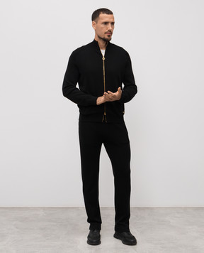 Stefano Ricci Чорний спортивний костюм з кашеміру W505023R31W25302P3D