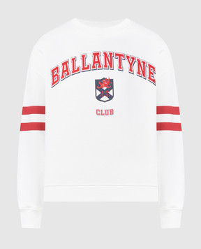 Ballantyne Білий світшот CLUB HERITAGE з логотипом BLW151UCT96