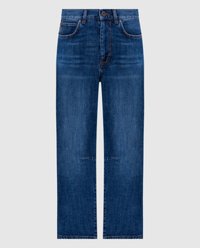 Max Mara Weekend Синие джинсы CAPRILE с патчем логотипа CAPRILE