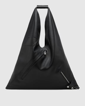 Maison Margiela MM6 Чорна шкіряна сумка-хобо Classic Medium S54WD0039P8429