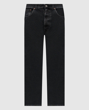 Maison Margiela MM6 Сірі джинси з патчем логотипа SH0LA0010M35249