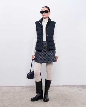 Moncler Синий жилет с нашивкой логотипа K20931A00118597WF