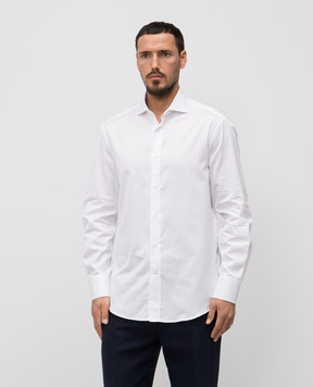 Brunello Cucinelli Белая рубашка ME6241718P
