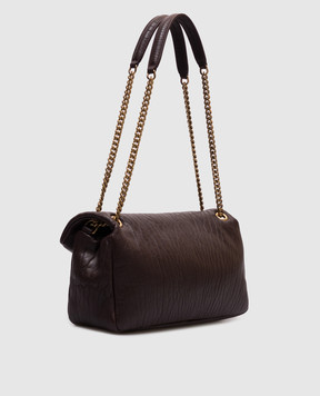 Saint Laurent Коричневая кожаная сумка Сalypso 800916AACYT