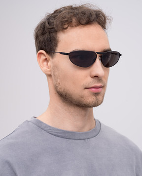 Balenciaga Черные очки Oval 812837T0005