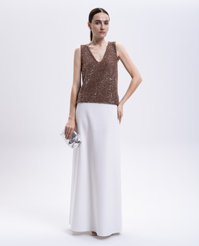 Max Mara Біла спідниця максі VERNICE VERNICE
