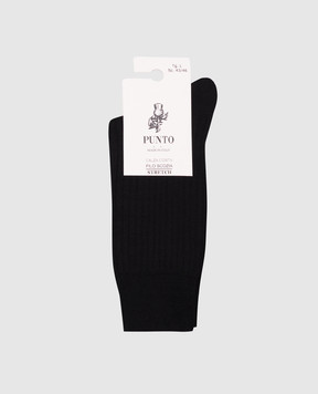 RiminiVeste Черные носки Imperial в рубчик IMPERIAL7C