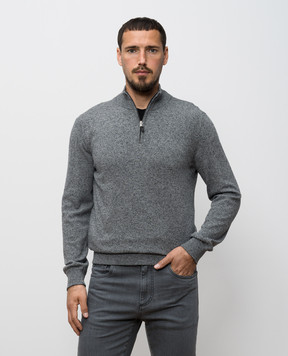Canali Серый джемпер с шерстью MK02357C0015