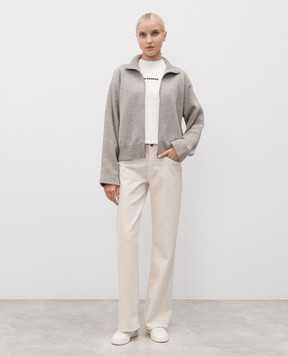 Jil Sander Біла футболка з принтом логотипа J40GC0118J20103