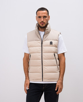 Mackage Бежевый стеганый пуховый жилет Bobby-Z с логотипом BOBBIEZ