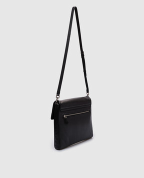 Dolce&Gabbana Чорна шкіряна сумка з логотипом BM3082AF984