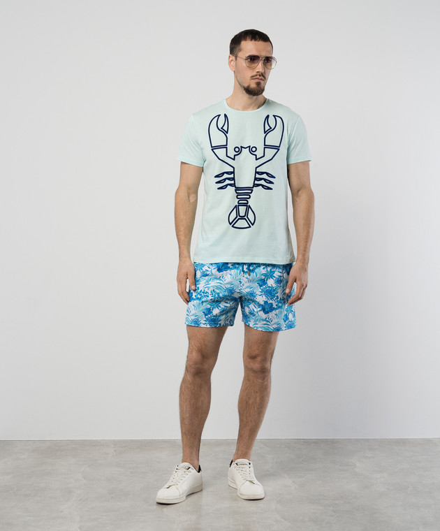 Vilebrequin Голубая футболка Thom с принтом THOAP355 изображение 2