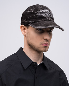 Juun.j Черная кепка с нашивкой логотипа JC528BP015