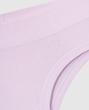 RiminiVeste Дитячі фіолетові трусики Emy Bimba з аплікацією з кристалів B659