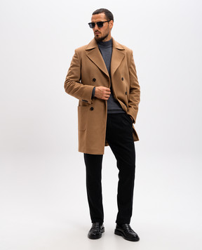 Cashmere&Whiskey Сірий меланжевий джемпер з вовни мериноса 97397