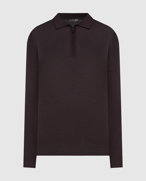 Canali Серое поло из шерсти MK01149C0572
