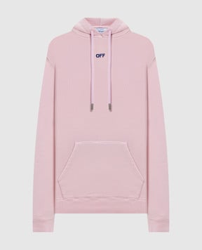 Off-White Розовые худи с вышивкой логотипа Off OWBB064F24FLE001