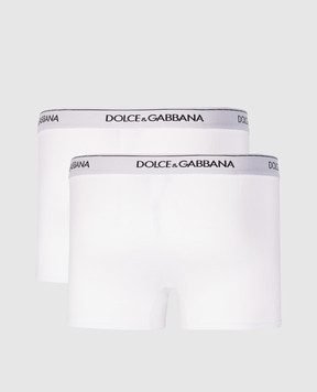 Dolce&Gabbana Набір білих трусів-боксерів з логотипом M9C07JONN95