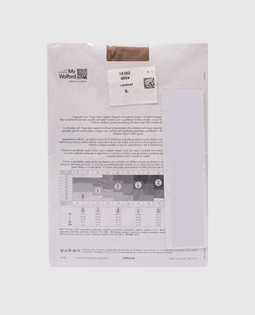 Wolford Коричневые колготки Individual 10 den 18382
