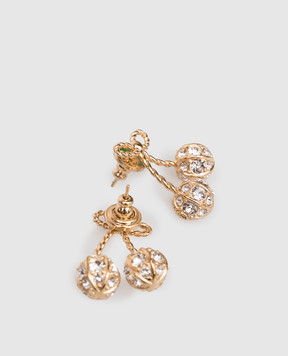 Valentino Золотисті сережки Cherryfic з кристалами Swarovski 7W0J0BA1YCW