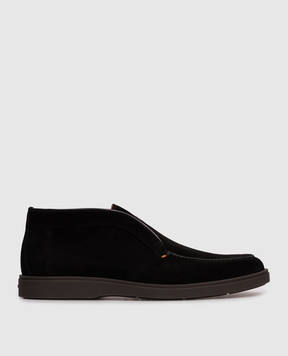 Santoni Черные замшевые дезерты MGDG17823SMOBGEX