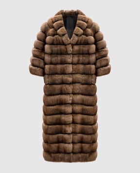 Giorgio Magniani Коричнева шуба з хутра соболя VANESSA