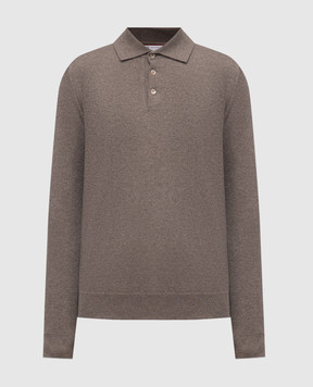 Brunello Cucinelli Коричневое поло из кашемира M2200295