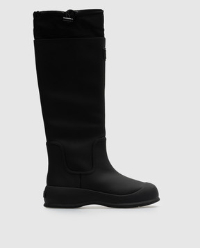 Bally Черные комбинированные сапоги Clower с логотипом WB0042VT155