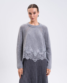 Ermanno Scervino Сірий светр з кашеміру D475M305APKFX