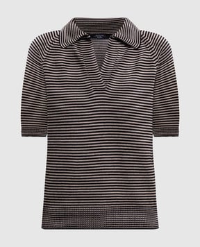 Max Mara Weekend Бежеве поло JUNIOR в смужку JUNIOR