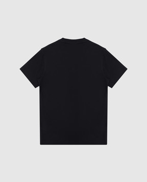 Off-White Детская черная футболка с принтом логотипа OBAA016S25JER001