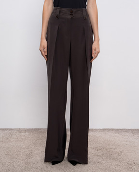 Tom Ford Сірі штани із шовку PAW634FAX1521