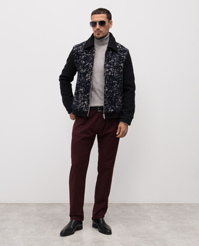 Wool&Co Серый гольф из шерсти и кашемира WO0023