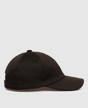 Loro Piana Кепка з кашеміру кольору хакі FAF8520