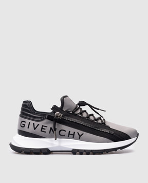 Givenchy Сірі комбіновані кросівки Spectre з логотипом BH009BH1NX