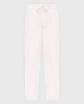 Brunello Cucinelli Белые спортивные штаны MW8633381G