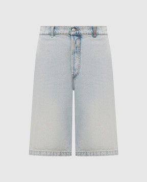 Alexander McQueen Голубые джинсовые шорты Stonewashed 828702QYABN