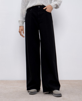 Brunello Cucinelli Чорні джинси з логотипом MB030P5931