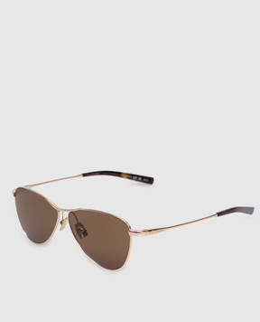 Saint Laurent Золотисті сонцезахисні окуляри VESPER 843055Y9969